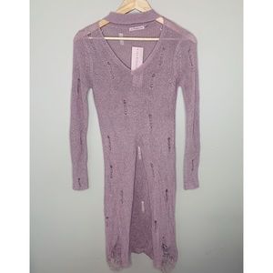 NWT Forever 21 Distressed Sweater Tunic